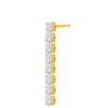 TOMEI Diamond Cut Collection Eternity Earrings, Yellow Gold 916