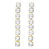 TOMEI Diamond Cut Collection Eternity Earrings, Yellow Gold 916