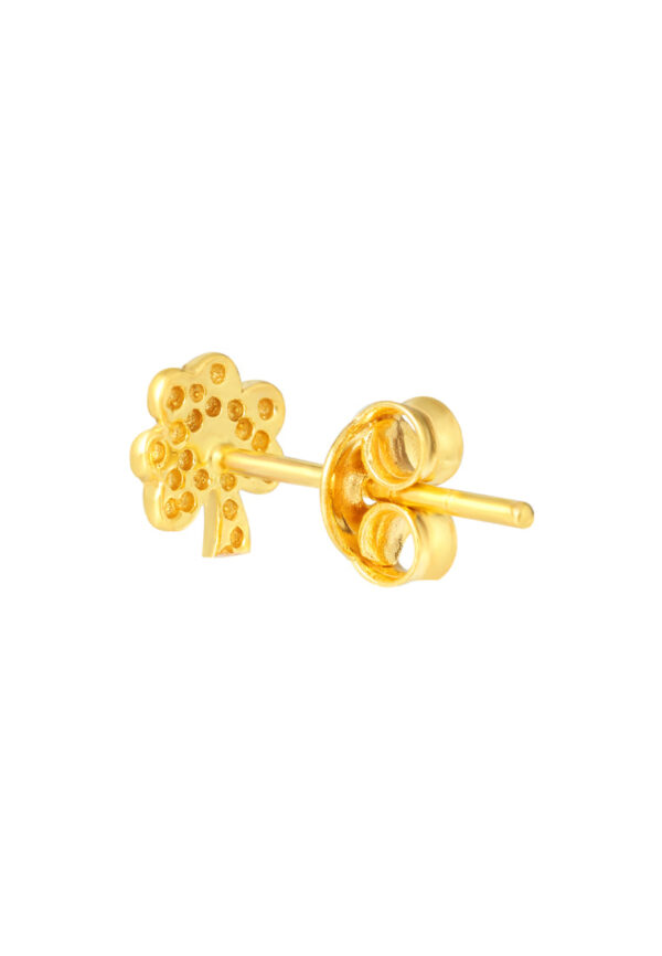 TOMEI Lucky Clover Earrings, Yellow Gold 916