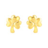 TOMEI Lucky Clover Earrings, Yellow Gold 916