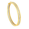 TOMEI Dual-Tone Full Beads Bangle, Yellow Gold 916