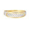 TOMEI Diamond Cut Collection Beads-Fall Bangle, Yellow Gold 916