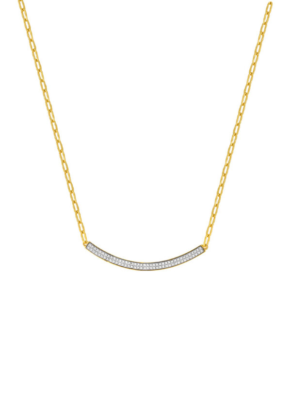 TOMEI Diamond Cut Collection Necklace, Yellow Gold 916