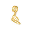 TOMEI Crown Charm, Yellow Gold 916