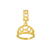 TOMEI Crown Charm, Yellow Gold 916