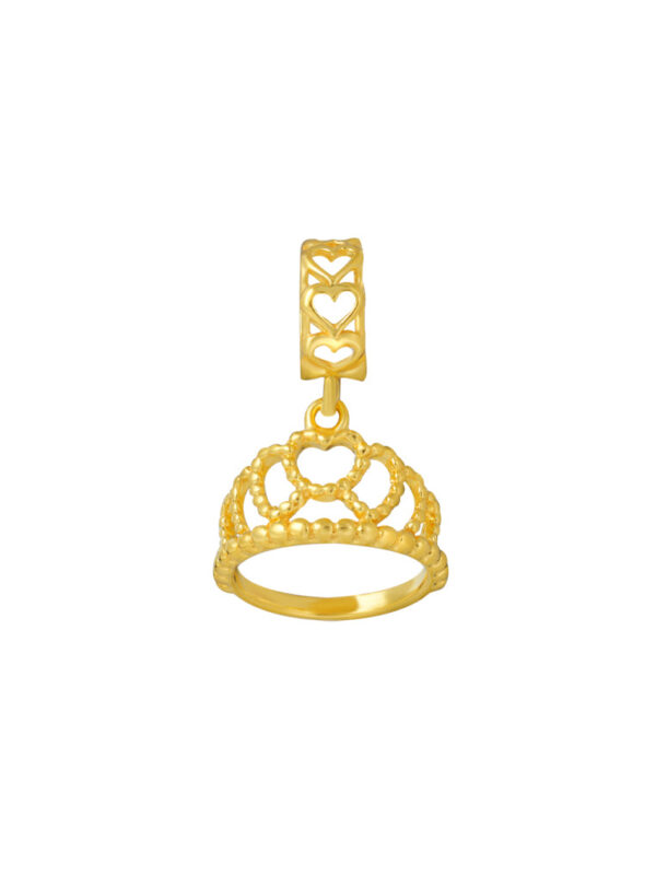 TOMEI Crown Charm, Yellow Gold 916