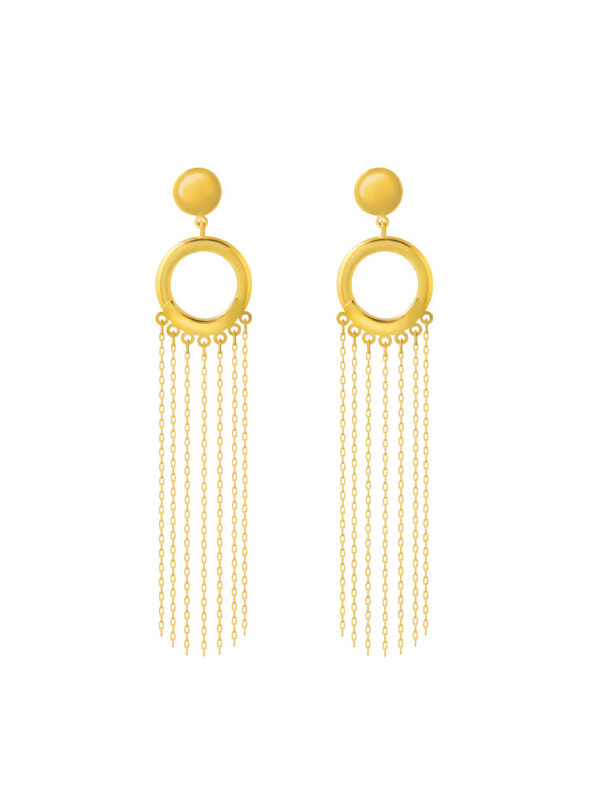 TOMEI Lusso Italia Tassels Earrings, Yellow Gold 916