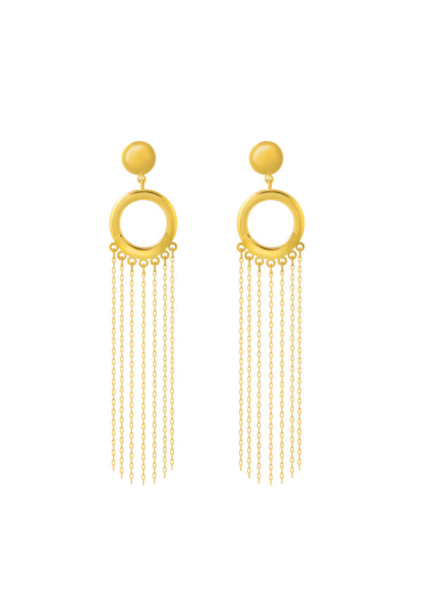 TOMEI Lusso Italia Tassels Earrings, Yellow Gold 916
