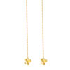 TOMEI Butterfly Drop Earrings, Yellow Gold 916