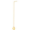 TOMEI Love Drop Earrings, Yellow Gold 916