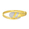 TOMEI Diamond Cut Collection Bangle, Yellow Gold 916