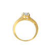 TOMEI Dual-Tone Ring, Yellow Gold 916