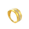 TOMEI Lusso Italia Dual-Tone Ring, Yellow Gold 916