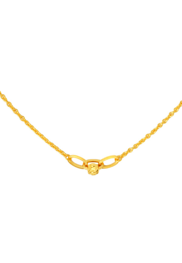 TOMEI Bead Necklace, Yellow Gold 916