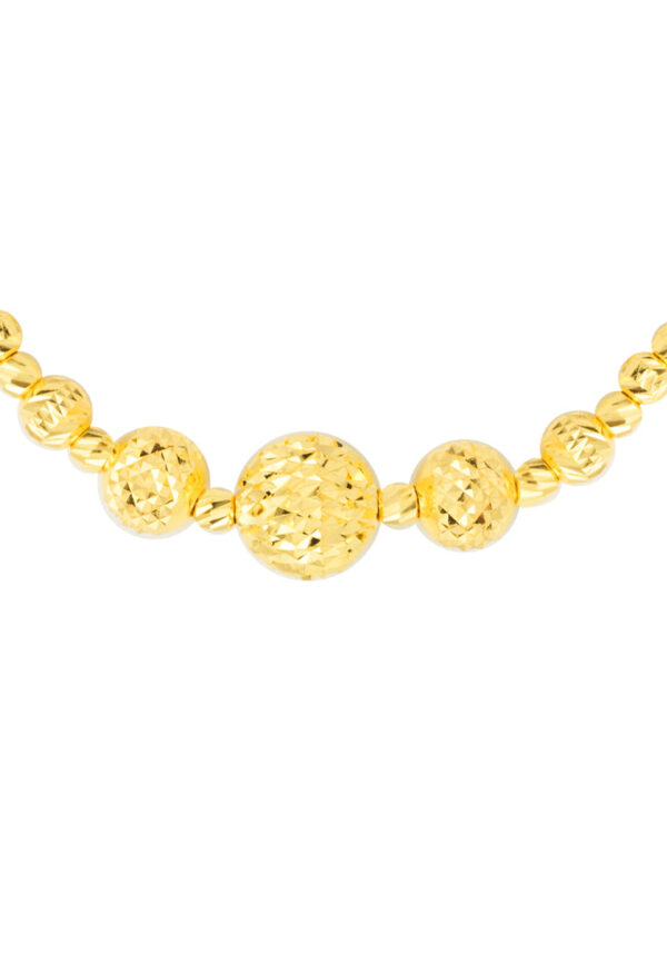 TOMEI Bead Necklace, Yellow Gold 916