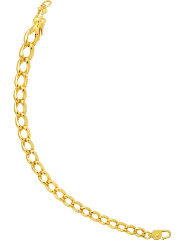 TOMEI Dragon Head Linked Bracelet, Yellow Gold 999 (5D)