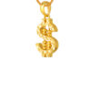 TOMEI Dollar Symbol Abacus Pendant, Yellow Gold 916