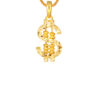 TOMEI Dollar Symbol Abacus Pendant, Yellow Gold 916