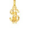 TOMEI Dollar Symbol Abacus Pendant, Yellow Gold 916
