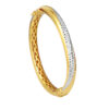 TOMEI Dual-Tone Bangle, Yellow Gold 916