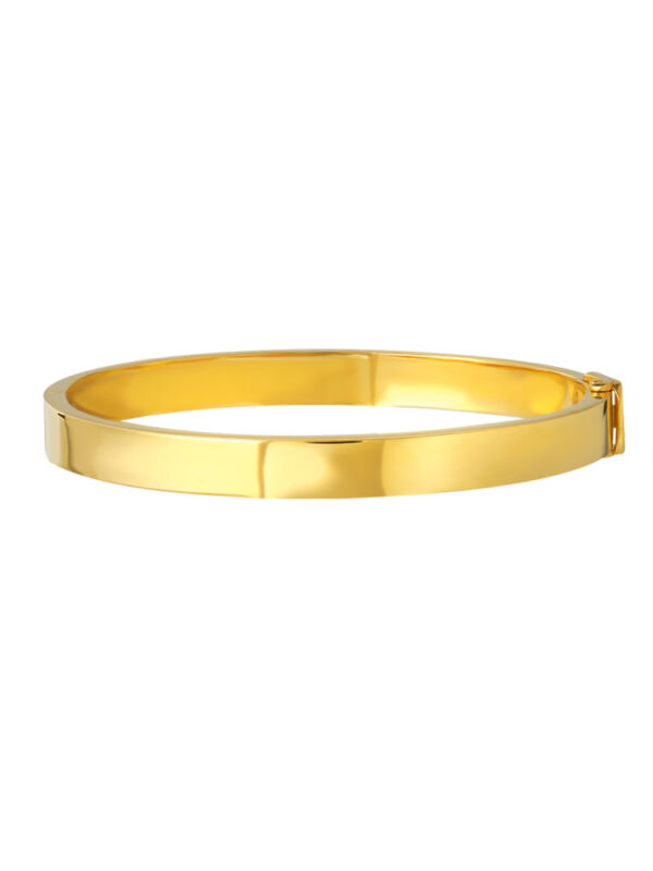 TOMEI Plain Gold Bangle, Yellow Gold 916
