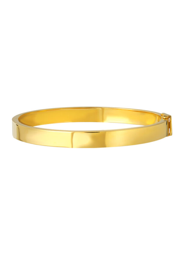 TOMEI Plain Gold Bangle, Yellow Gold 916
