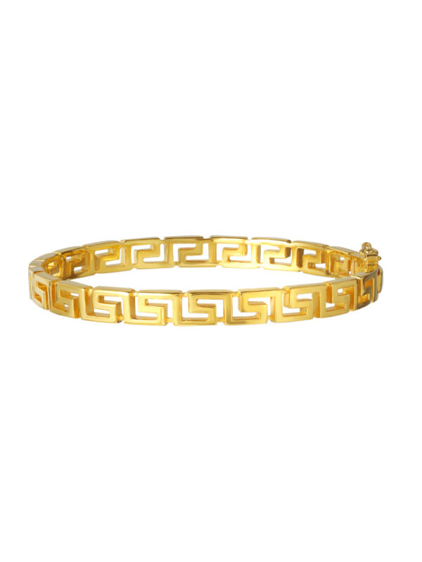 TOMEI Art Of Meander Bangle, Yellow Gold 916