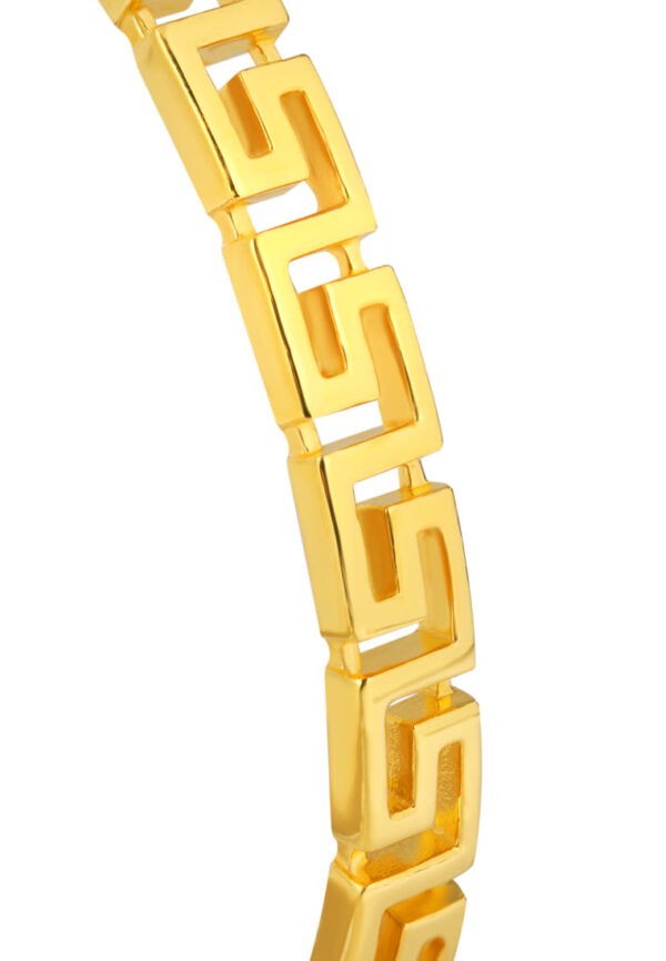 TOMEI Art Of Meander Bangle, Yellow Gold 916