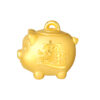 TOMEI Piggy Bank Wealth Ornaments, Yellow Gold 916