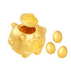 TOMEI Piggy Bank Wealth Ornaments, Yellow Gold 916