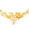 TOMEI Eternal Dance Of The Dragon & Phoenix Necklace, Yellow Gold 916