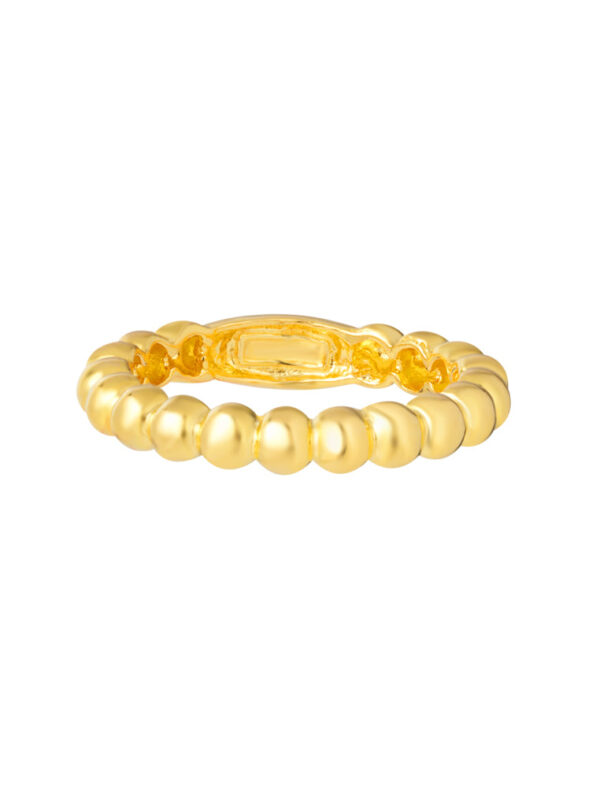 TOMEI High-Polishing Bean Ring, Yellow Gold 916