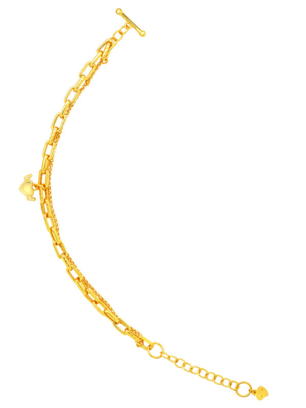 TOMEI Freedom Of The Heart Bracelet, Yellow Gold 999 (5D)