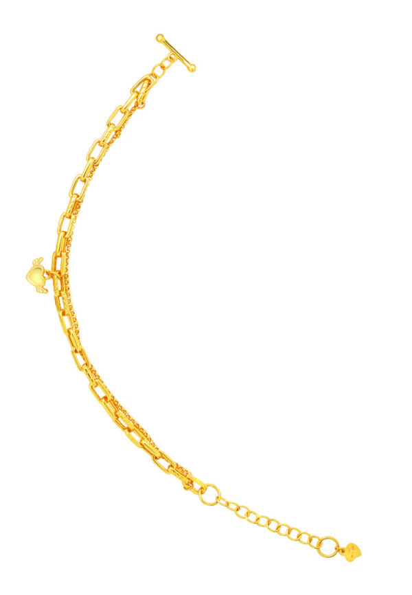 TOMEI Freedom Of The Heart Bracelet, Yellow Gold 999 (5D)