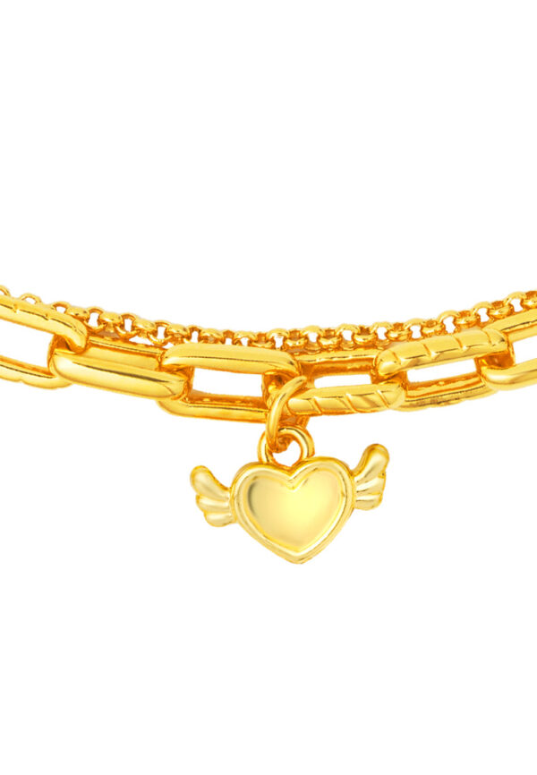 TOMEI Freedom Of The Heart Bracelet, Yellow Gold 999 (5D)