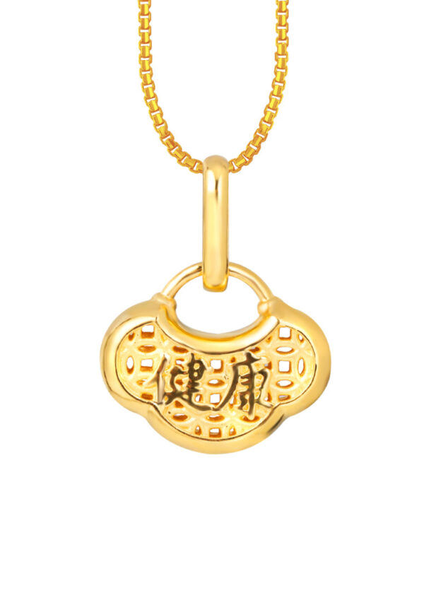 TOMEI Healthy & Peace Pendant, Yellow Gold 916