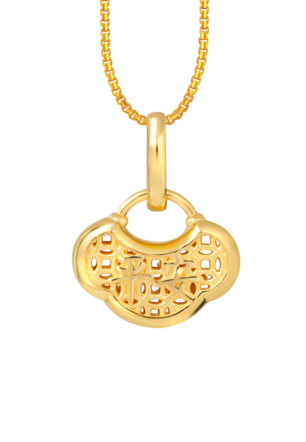TOMEI Healthy & Peace Pendant, Yellow Gold 916