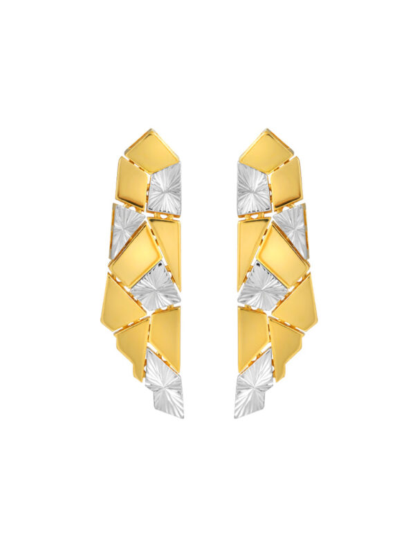 TOMEI Diamond Cut Collection Earrings, Yellow Gold 916