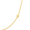 TOMEI Dual-Tone Circle & Bar Necklace, Yellow Gold 916
