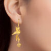 TOMEI Dragon Phoenix Earrings, Yellow Gold 916