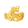 TOMEI Dragon Phoenix Ring, Yellow Gold 916