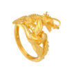 TOMEI Dragon Phoenix Ring, Yellow Gold 916