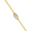 TOMEI Diamond Cut Collection Ellipse Bracelet, Yellow Gold 916