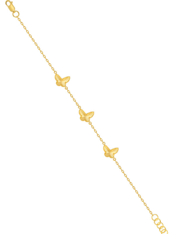 TOMEI Butterflies Bracelet, Yellow Gold 916