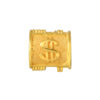 TOMEI Dollar Sign Abacus Rolling Charm, Yellow Gold 916