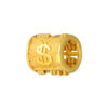 TOMEI Dollar Sign Abacus Rolling Charm, Yellow Gold 916