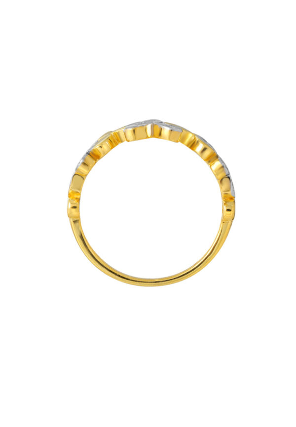 TOMEI Diamond Cut Collection Petally Ring, Yellow Gold 916