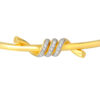 TOMEI Diamond Cut Collection Twisted Bangle, Yellow Gold 916