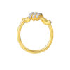 TOMEI Diamond Cut Collection Twisted Ring, Yellow Gold 916
