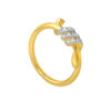 TOMEI Diamond Cut Collection Twisted Ring, Yellow Gold 916